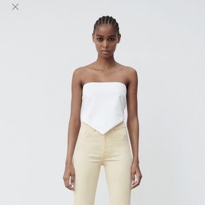 ZARA strapless top